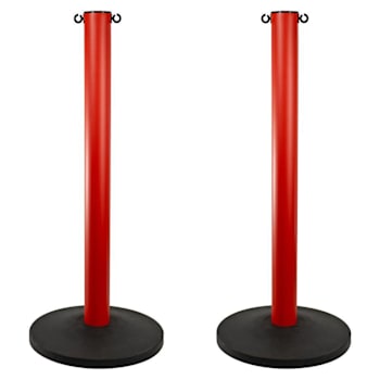 Image for Mr. Chain Red 3" Hd Industrial Stanchion Package Of 2 from HD Supply