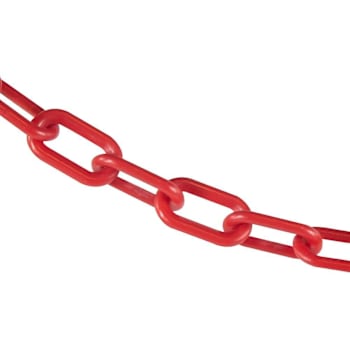 Mr. Chain 2" X 10 Red Plastic Safety Chain