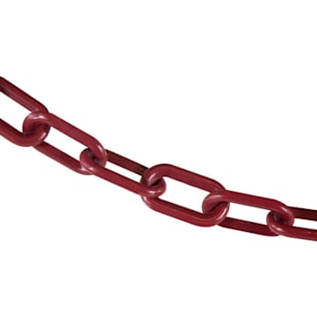 Mr. Chain 2" X 10 Crimson Plastic Safety Chain