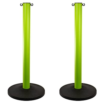 Mr. Chain Safety Green 3" Hd Industrial Stanchion Package Of 2
