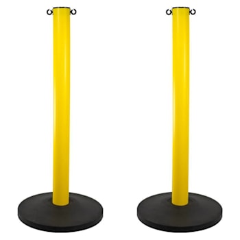 Mr. Chain Yellow 3" Hd Industrial Stanchion Package Of 2