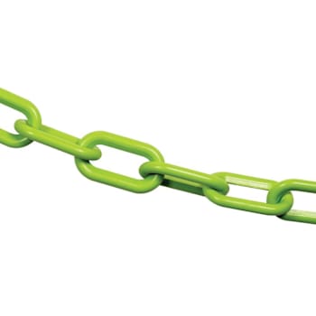 Mr. Chain 2" X 100 Safety Green Biodegradable Plastic Safety Chain