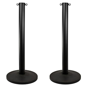 Mr. Chain Black 3" Hd Industrial Stanchion Package Of 2