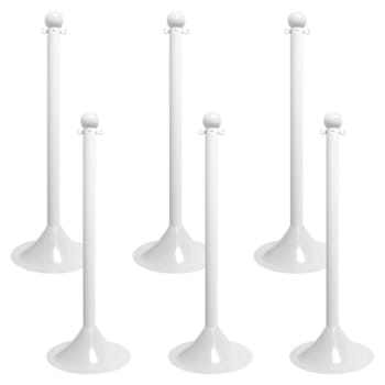 Mr. Chain White Stanchion Package Of 6