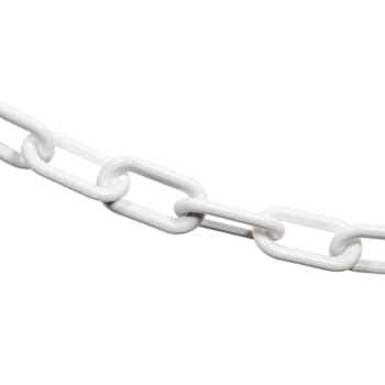 Image for Mr. Chain 2" X 100 White Biodegradable Plastic Safety Chain from HD Supply