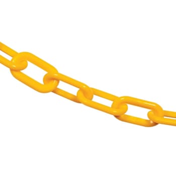 Mr. Chain 2" X 100 Traffic Yellow Plastic Safety Chain