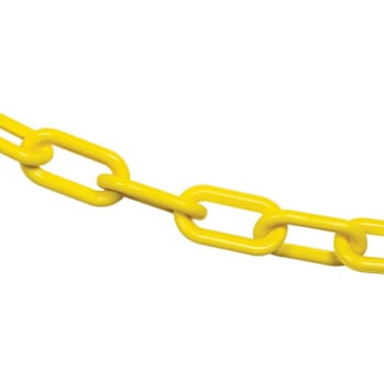 Mr. Chain 2" X 25 Yellow Biodegradable Plastic Safety Chain