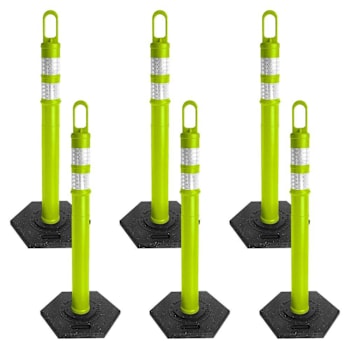 Mr. Chain Safety Green Delineators Package Of 6