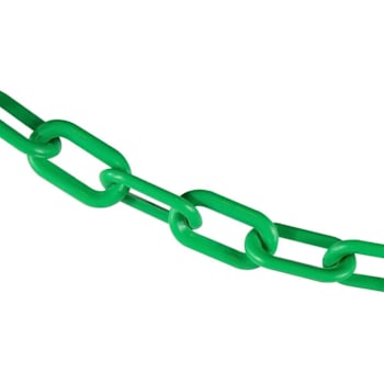 Image for Mr. Chain 2" X 10 Green Plastic Safety Chain from HD Supply