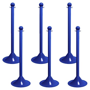 Mr. Chain Blue Stanchion Package Of 6