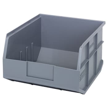 Image for Quantum Storage Systems Stackable Shelf Bin, 12" X 11" X 7", Gray, Case Of 6 from HD Supply