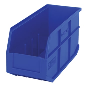 Image for Quantum Storage Systems Stackable Shelf Bin, 14" X 6" X 7", Blue, Case Of 6 from HD Supply