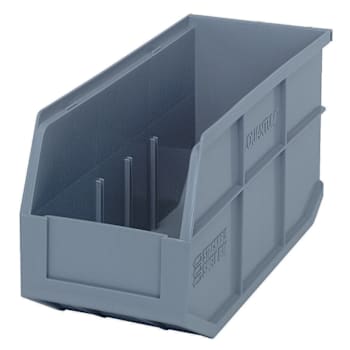 Image for Quantum Storage Systems Stackable Shelf Bin, 14" X 6" X 7", Gray, Case Of 6 from HD Supply