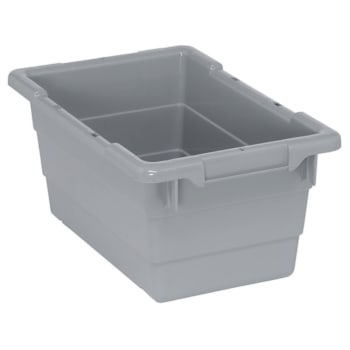 Image for Quantum Storage Systems Cross Stack Tub, 17-1/4" X 11" X 8", Gray, Case Of 6 from HD Supply
