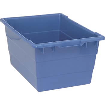 Image for Quantum Storage Systems Cross Stack Tub, 23-3/4"X17-1/4"X12", Blue, Case Of 6 from HD Supply