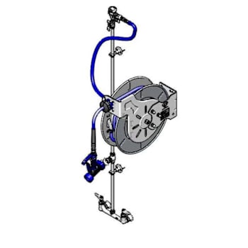 Image for T&S Brass And Bronze Hose Reel Assembly, Open 50' Hose Reel from HD Supply