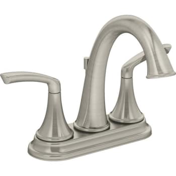 Image for Symmons Elm Bathroom Faucet Satin Nickel Two Handle With Pop-Up from HD Supply