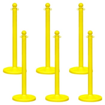 Mr. Chain Yellow Medium Stanchion Package Of 6