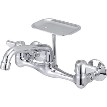 Image for Central Brass® Kitchen Faucet, 1.5 Gpm, 7.875 To 8.125" Center, Polished Chrome, 2 Handles from HD Supply