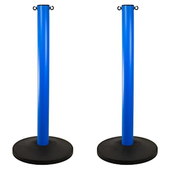 Mr. Chain Blue 3" Hd Industrial Stanchion Package Of 2
