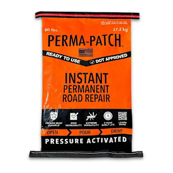 Perma-Patch Instant Permanent Road Repair, Pressure Activated, 60 Lbs.