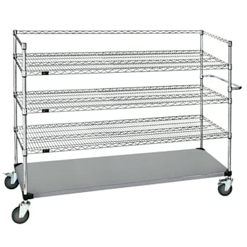 Image for Quantum Storage Systems 4 Stainless Steel Open Surgical Case Cart, 24"X60"X60" from HD Supply