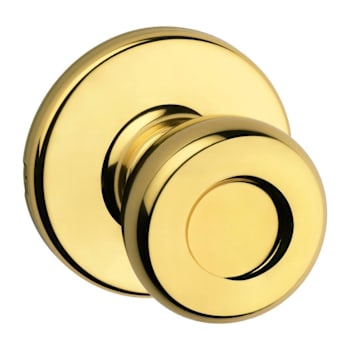 Kwikset Tylo Polished Brass Hall/Closet Passage Door Knob  Contractor Pack, Case Of 6