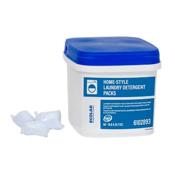 Ecolab Home-Style Laundry Detergent Packs 2-60-0.7 Oz
