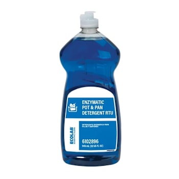 Ecolab Enzymatic Pot & Pan Detergent RTU 6-32 Fl Oz