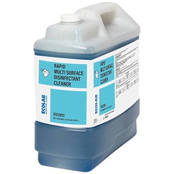 Ecolab Rapid Multi Surface Disinfectant Cleaner 2.5 Gal