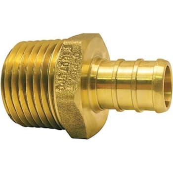 Image for Apollo 1/2" Brass PEX-B Barb X 1/2" Male Pipe Thread Adapter from HD Supply