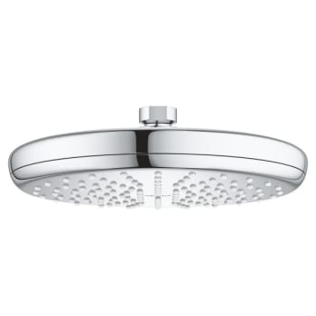 Image for Grohe Grohtherm 1.8 Gpm Starlight Chrome 1-Spray Rain Showerhead 8.25" from HD Supply