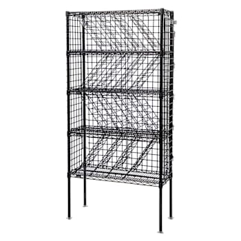 Image for Quantum Storage Systems Wine Bulk Shelving Unit, 14" X 48" X 74, Black Epoxy from HD Supply