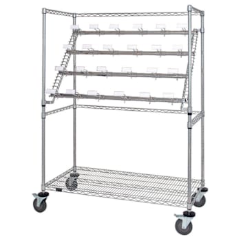 Quantum Storage Systems Catheter Hold And Store Cart With 36 Hooks, 24"X48"X69"