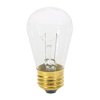 Image for Satco 11 Watt S14 Incandescent Decorative Bulb, Medium Base, Clear, Case Of 8 from HD Supply