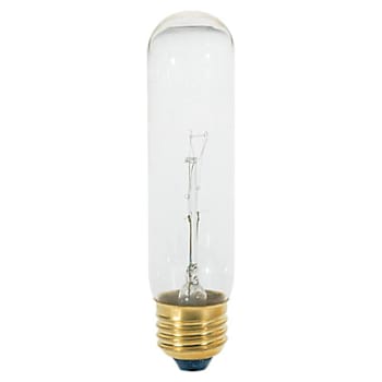 Image for Satco 40 Watt T10 Incandescent Bulb, Dimmable, Medium Base, Clear, Case Of 10 from HD Supply