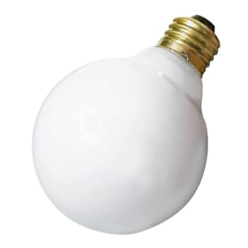 Image for Satco 25 Watt G25 Incandescent Bulb, Dimmable, Medium Base, White, Case Of 6 from HD Supply