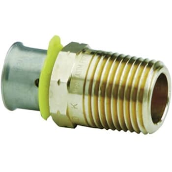 Image for Viega Pureflw 3/4 " Press X 3/4 " Mpt Zero-Lead Bronze Adapter Fitting from HD Supply