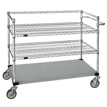 Image for Quantum Storage Systems 3 Stainless Steel Open Surgical Case Cart, 24"X36"X48" from HD Supply