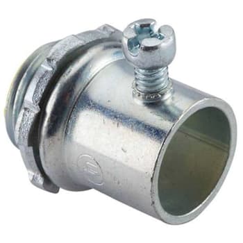 Halex Emt Set-Screw Connector, Steel/Zinc Electro-Plate, 1/2"