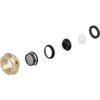 Aerator Faucet. Low flow faucet aerator installed in a ... Aerator Faucet. Low flow faucet aerator installed in a ...