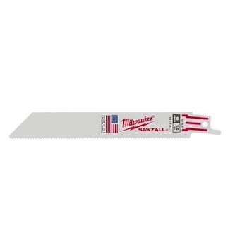 Image for Milwaukee 6" Sawzall Medium Metal Reciprocating Saw Blade, 14 TPI from HD Supply