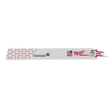 Image for Milwaukee 9" Sawzall Torch Thick Metal Reciprocating Saw Blade, 14 TPI from HD Supply