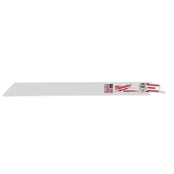 Image for Milwaukee 9" Sawzall Medium Metal Reciprocating Saw Blade, 18 TPI from HD Supply