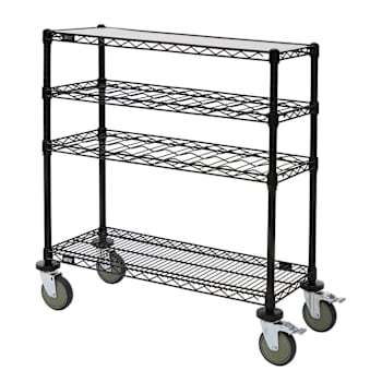 Image for Quantum Storage Systems Wine Cradle Cart, 14" X 36" X 45", Black Epoxy from HD Supply