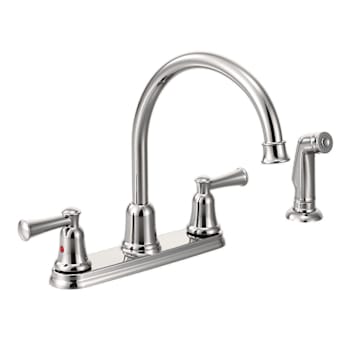 Cleveland Faucet Group Capstone™ 2-Handle 1.5 Gpm High Arc Kitchen Faucet W/ Spray (Chrome)
