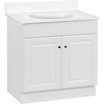 Image for RSI Home Products 30X18" White Richmond Vanity Cabinet With Top from HD Supply