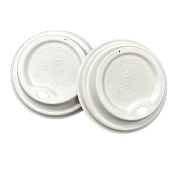 RDI-USA Choice Logo Bagasse Lid For 9oz Hot Cups Case Of 1000