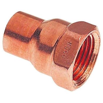 Everbilt 603 1/2 X 1/2"Wrot Copper Cup X FIP Adapter