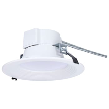 SATCO 6" LED Commercial Downlight, Adjustable CCT / Watt, Dual Dimming, White